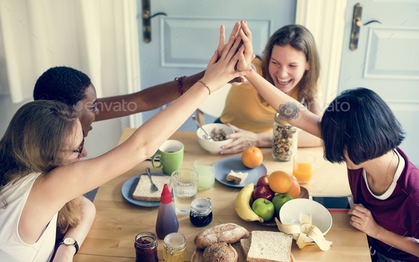 Diverse women hands together teamwork Stock Photo by Rawpixel | PhotoDune