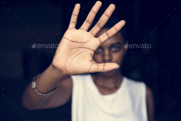 Woman showing her blank palm Stock Photo by Rawpixel | PhotoDune