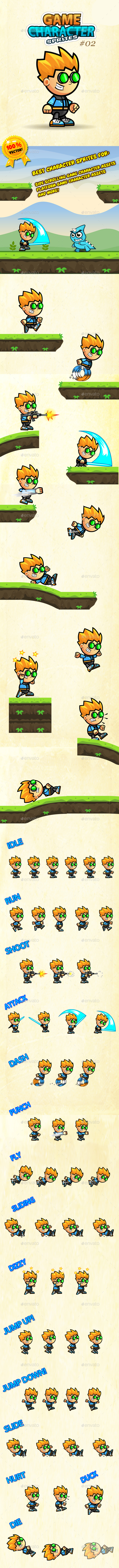Game Character Sprites 02 - Sprites Game Assets