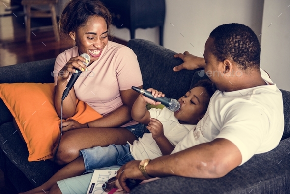 Black family enjoy singing karaoke Stock Photo by Rawpixel | PhotoDune