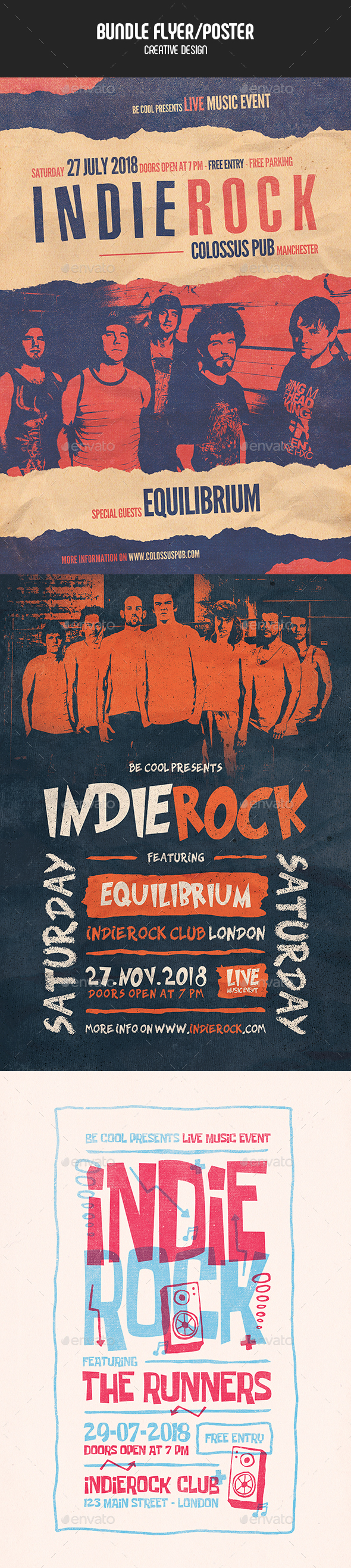 Flyer/Poster - Bundle - Concerts Events