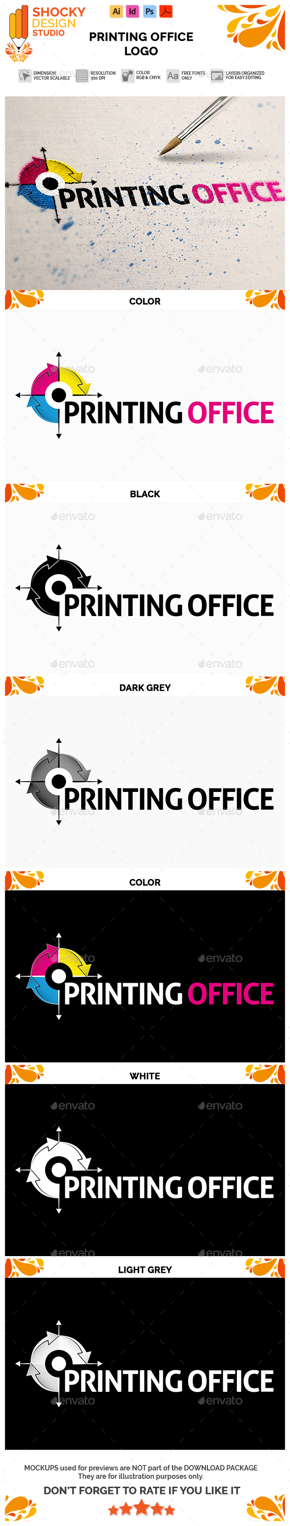 Printing Office Logo - Symbols Logo Templates