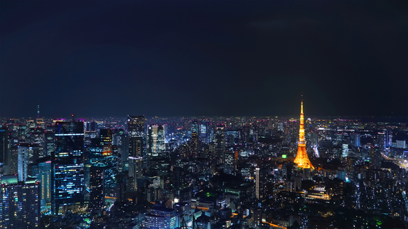 Tokyo Night Skyline By Andrvlad Videohive