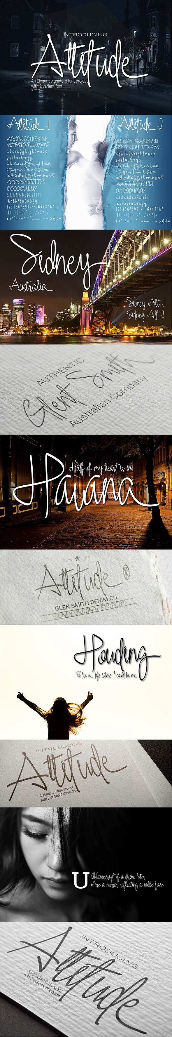 Attitude - Hand-writing Script