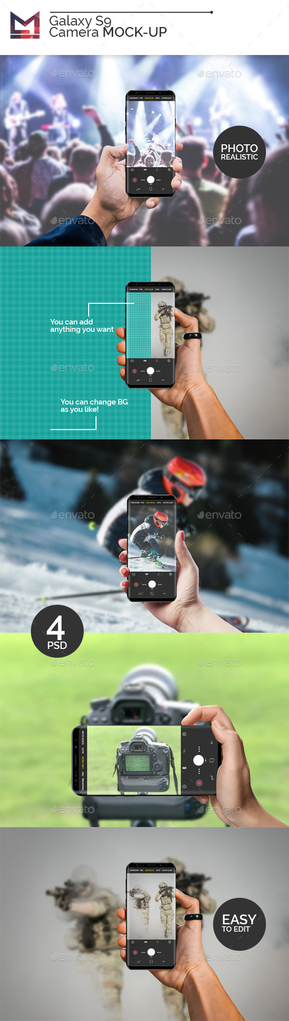 Galaxy S9 Camera Mock-Ups - Mobile Displays