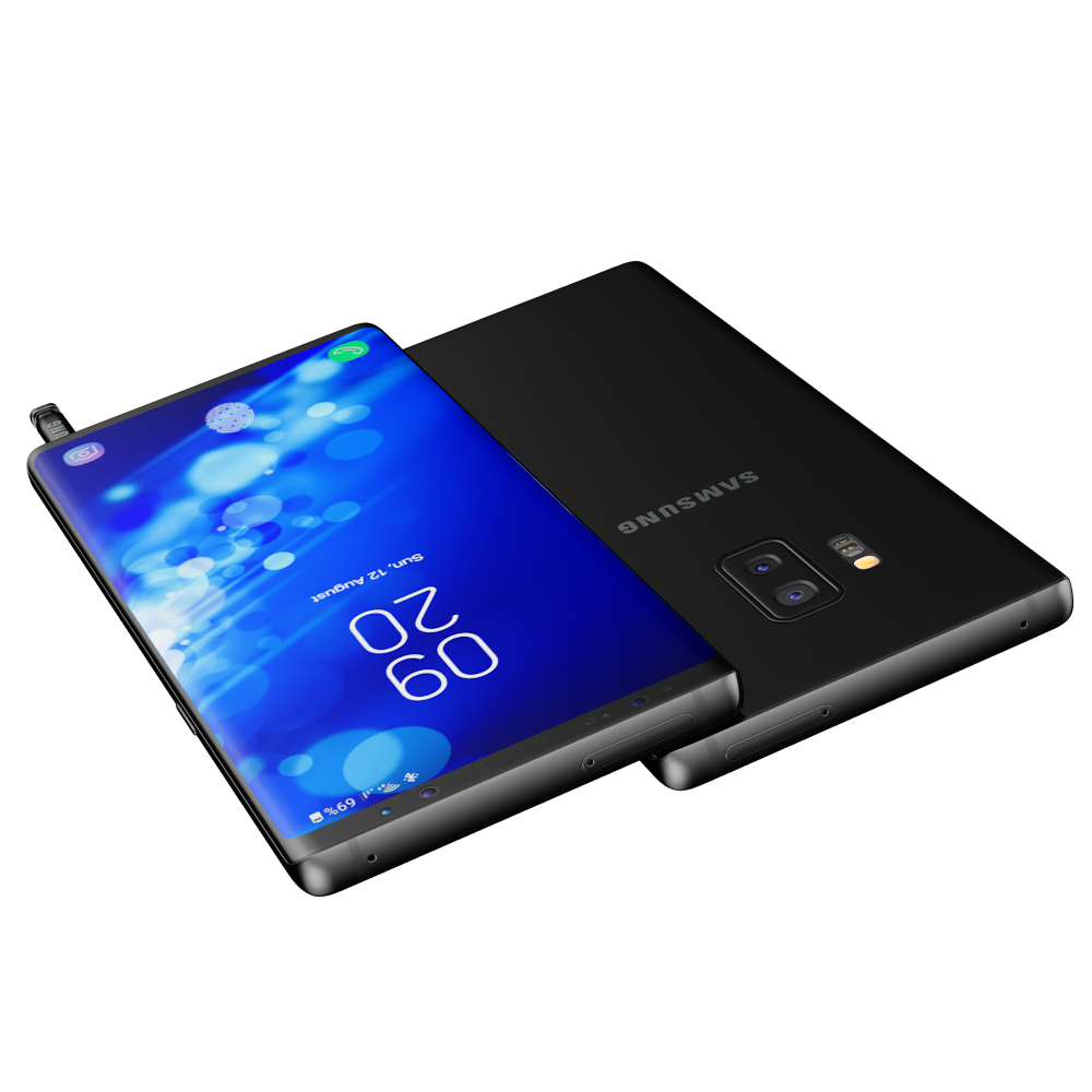 Samsung Galaxy Note 9 Black Concept by madMIX_X | 3DOcean