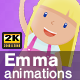 Emma Character Animations Pack - VideoHive Item for Sale