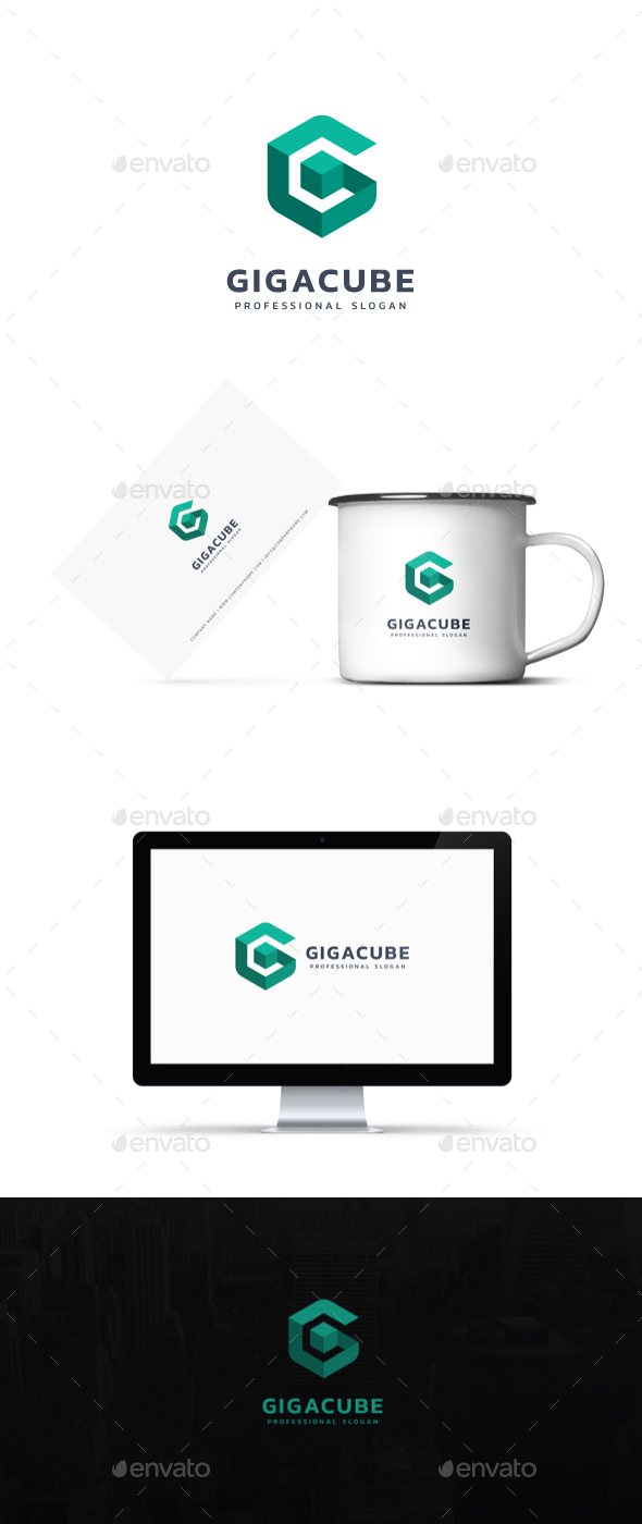 Giga Cube Logo - Symbols Logo Templates