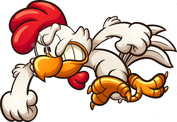 Angry Chicken - Animals Characters