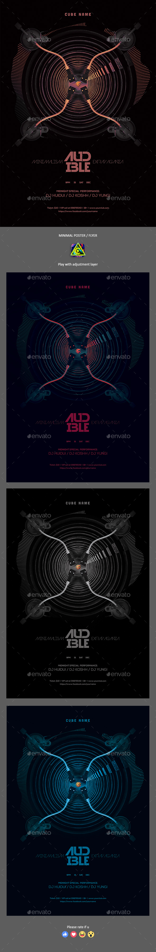 Minimal Poster / Flyer - Clubs & Parties Events