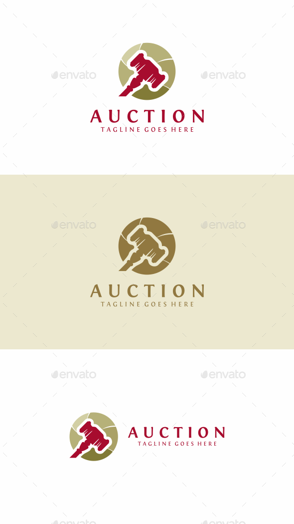 Auction - Objects Logo Templates