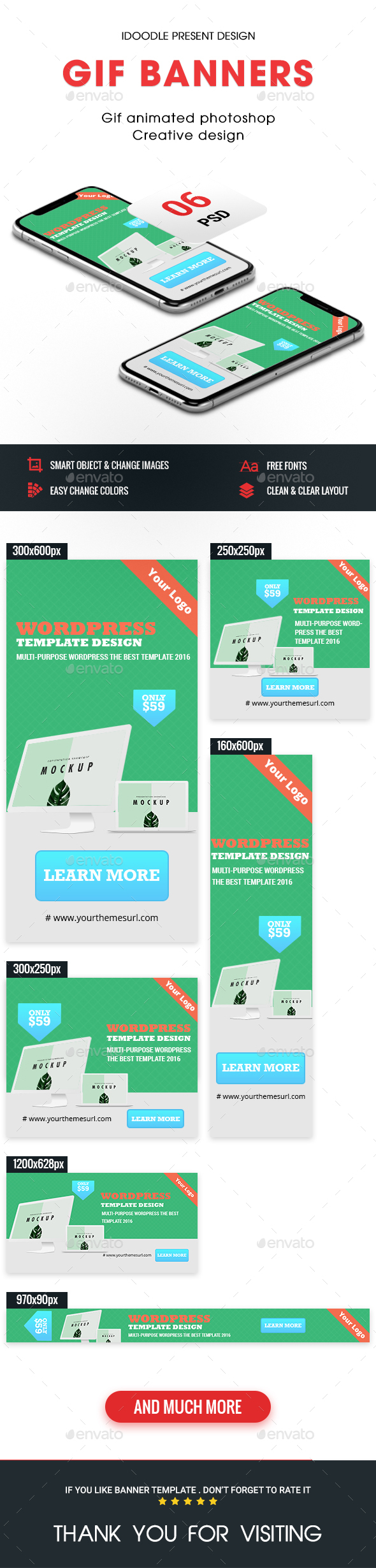 Animated GIF Banner Ads - Web & Graphics Ads - Banners & Ads Web Elements