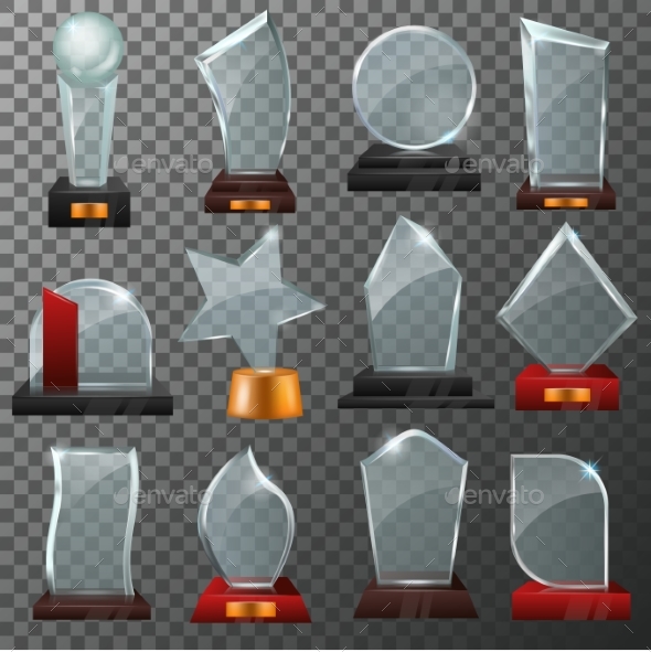 Glass Awards - Miscellaneous Vectors