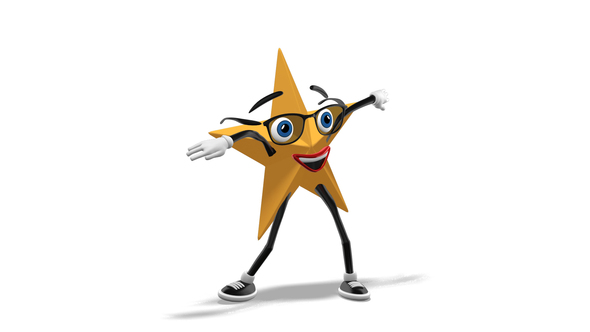 Golden Super Star Mascot - Dancing Samba