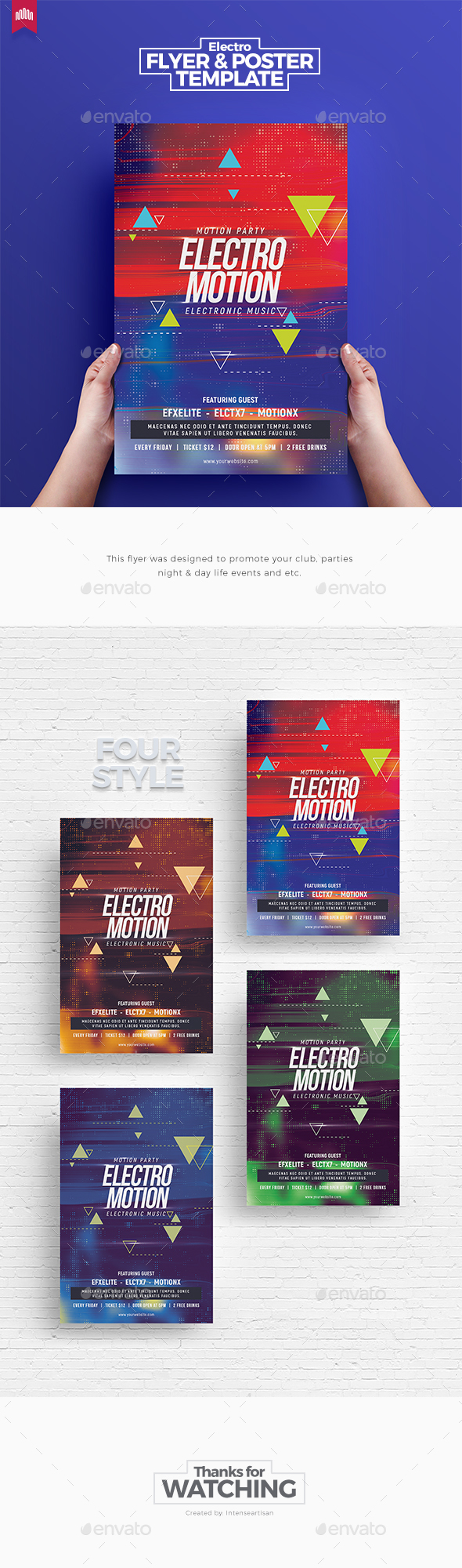 Electro Motion - Flyer Template - Clubs & Parties Events