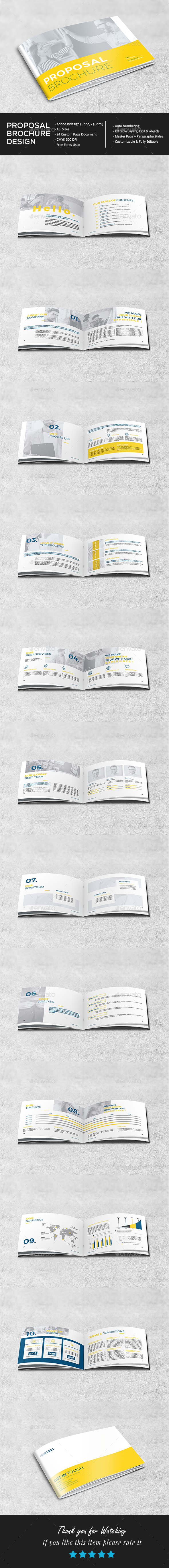 A5 Proposal Brochure - Brochures Print Templates