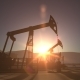Sunrise Over Oil Field with Pumpjacks and Pipeline - VideoHive Item for Sale