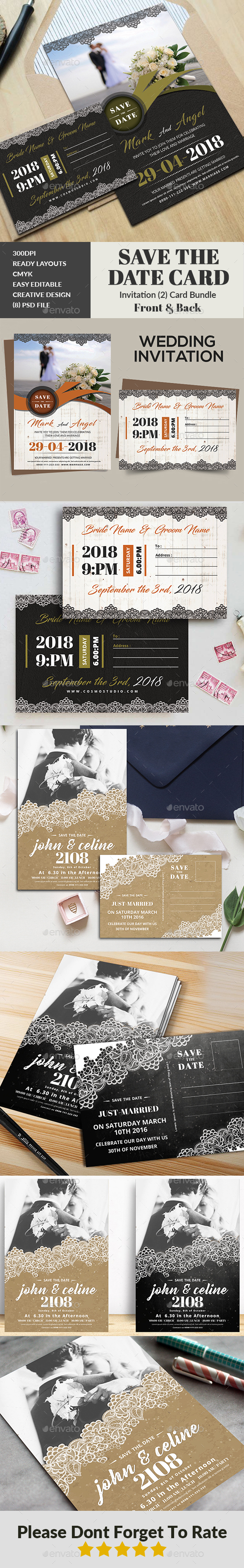 Wedding Invitation Bundle - Weddings Cards & Invites