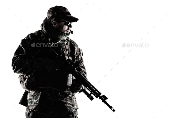 US Marine Soldier - Stock Photo - Images