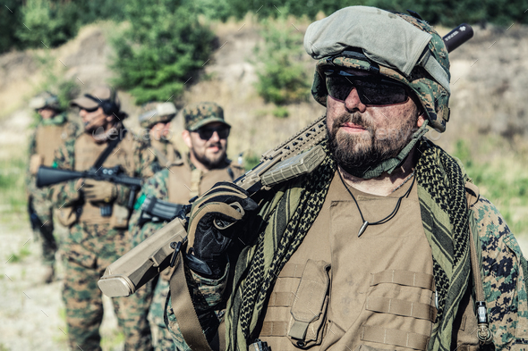 US Marine Soldier - Stock Photo - Images
