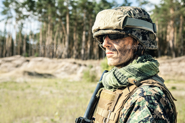 US Marine Soldier - Stock Photo - Images