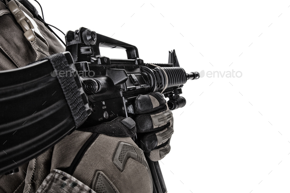 US Marine Soldier - Stock Photo - Images