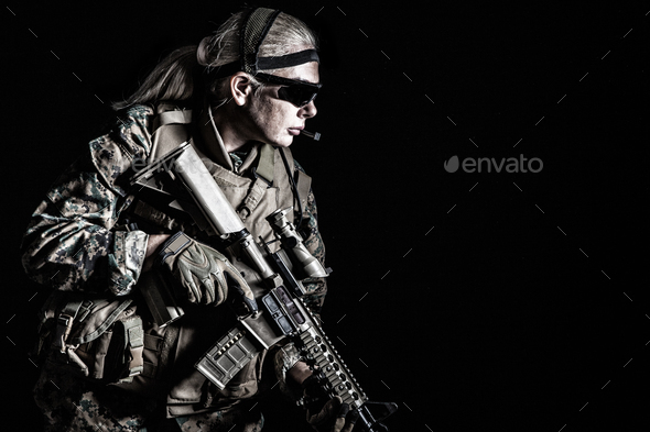 US Marine Soldier - Stock Photo - Images