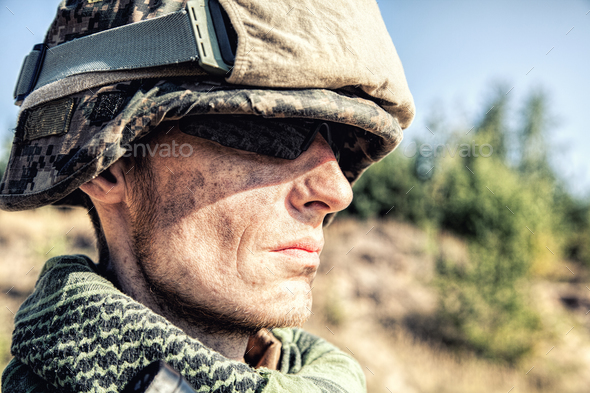 US Marine Soldier - Stock Photo - Images