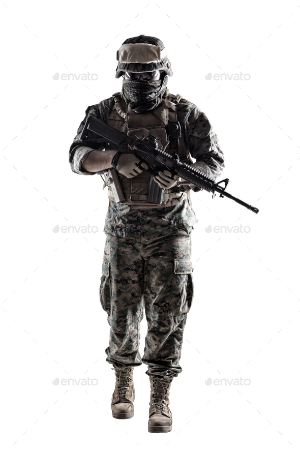 US Marine Soldier - Stock Photo - Images