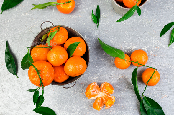 Tangerines background. Delicious and beautiful Citrus. - Stock Photo - Images