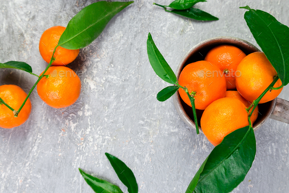 Tangerines background. Delicious and beautiful Citrus. - Stock Photo - Images