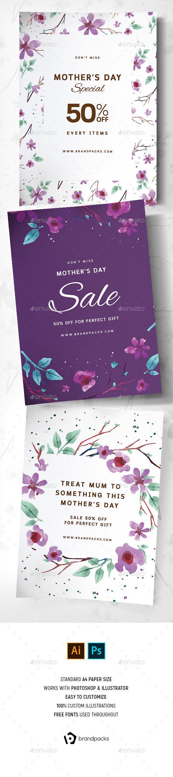 Mother's Day Poster / Flyer Templates