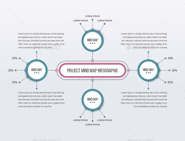 Mind Map Template - 04 - Infographics