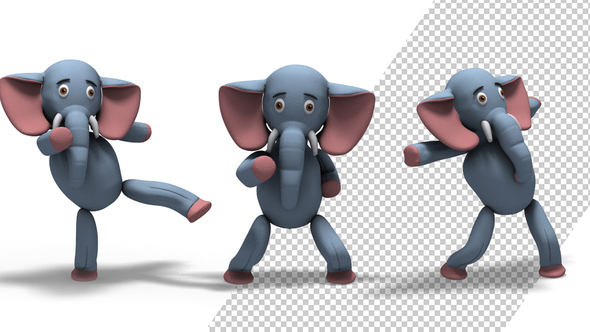 Baby Elephant Dance (3-Pack) by se5d | VideoHive