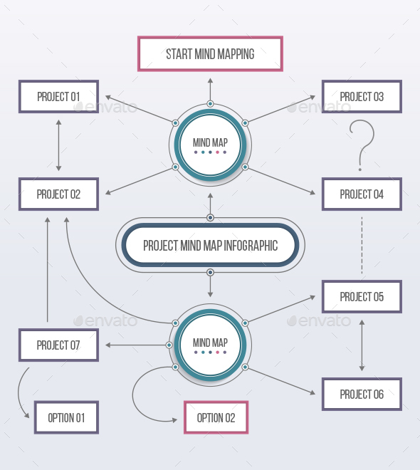 Mind Map Template - 05 - Infographics