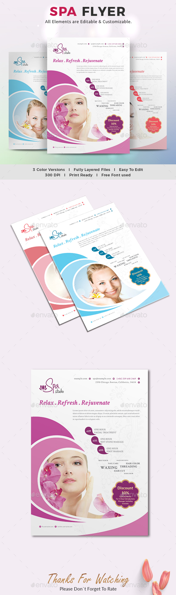 Spa Flyer - Commerce Flyers