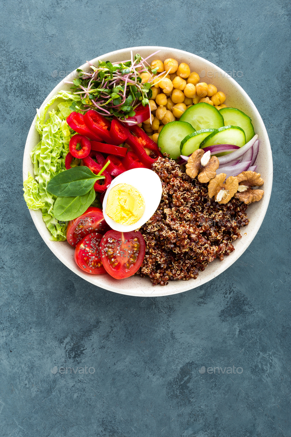 Buddha bowl dish - Stock Photo - Images