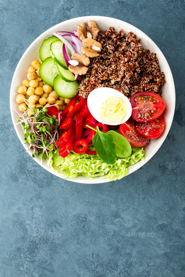 Buddha bowl dish - Stock Photo - Images