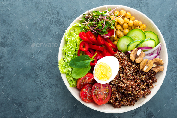 Buddha bowl dish - Stock Photo - Images