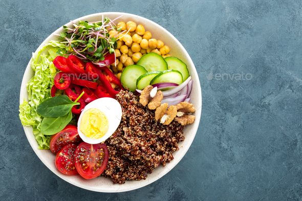 Buddha bowl dish - Stock Photo - Images