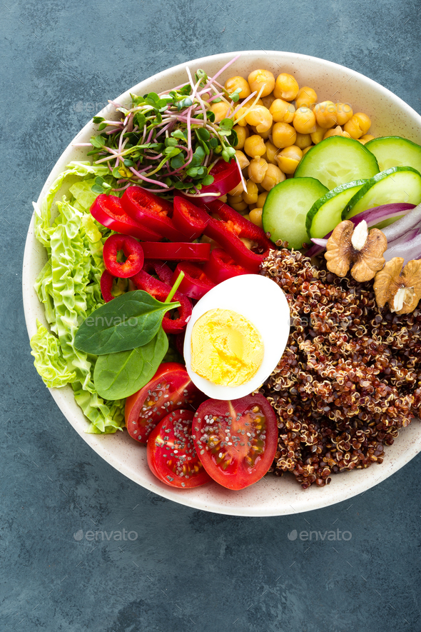 Buddha bowl dish - Stock Photo - Images