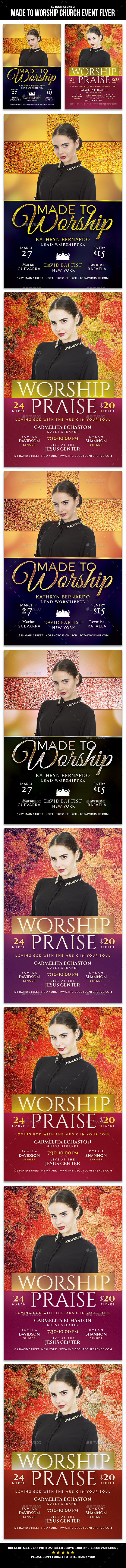 Made to Worship Church Event Flyer - Church Flyers