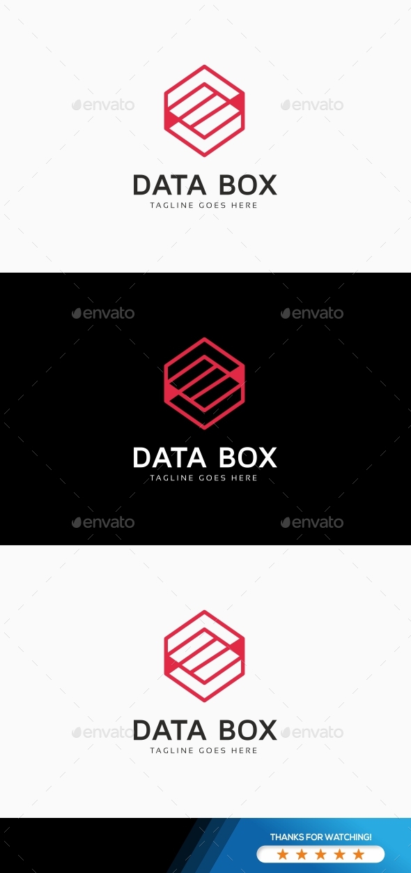 Hexagon Data Logo - Symbols Logo Templates