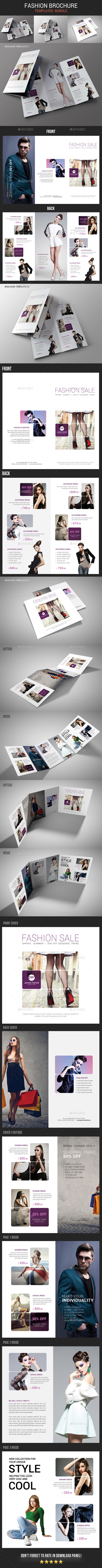 Fashion Brochure Bundle 3 - Brochures Print Templates