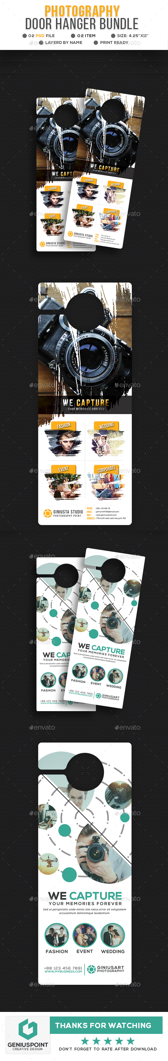 Photography Door Hanger Bundle - Miscellaneous Print Templates