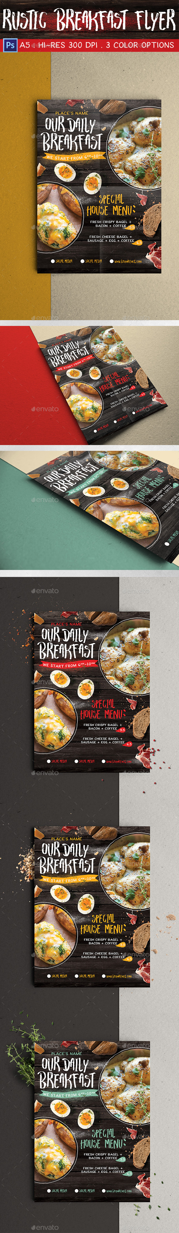 Rustic Breakfast Flyer - Miscellaneous Events