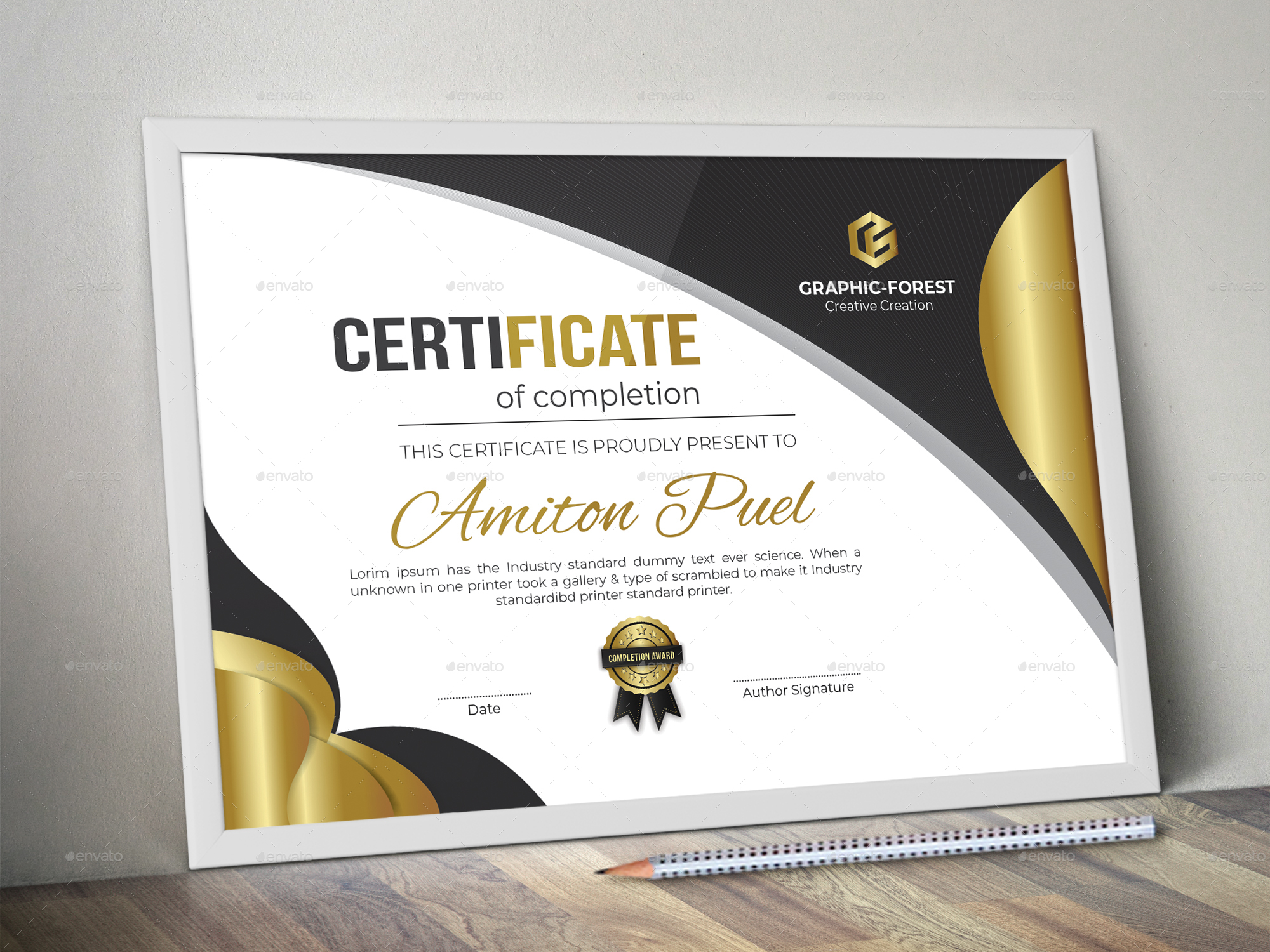 Modern Certificate, Print Templates | GraphicRiver