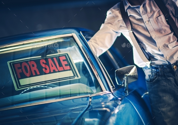 Selling Car Sign - Stock Photo - Images