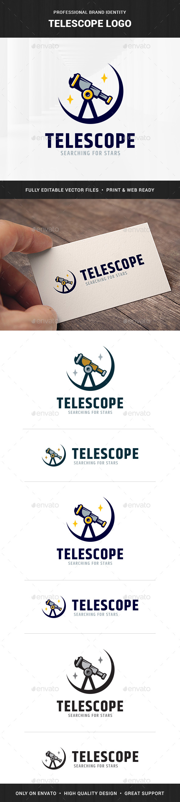 Telescope Logo Template - Objects Logo Templates