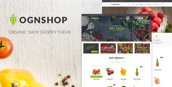 Ognshop - Organic Food & Health Products Shopify Theme